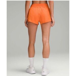 🧡 lululemon hotty high rise hot hot shorts 2.5” orange size 6